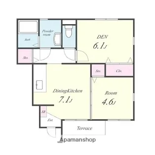メゾン・佐野【1階】の間取り