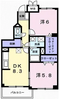 セイント・サチ【3階】の間取り