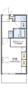 レオパレス東今宿【1階】の間取り