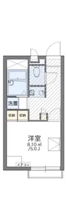 レオパレスセカンドプラザ【203号室】の間取り