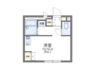レオパレスレヴェルベールⅡ【204号室】の間取り