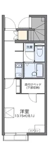 レオネクストグリーンパール【107号室】の間取り