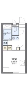 レオパレス楽来【204号室】の間取り