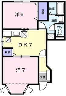 フォレストK A【1階】の間取り