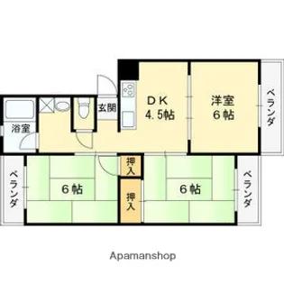 3DKの間取り画像