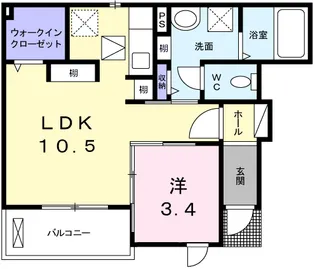 カーム寿【1階】の間取り