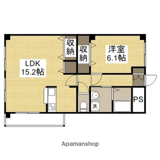 グランツ野里【307号室】の間取り