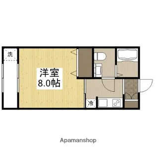 レトア加古川駅前【105号室】の間取り