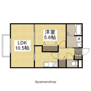 シエナフローラⅠ番館【1階】の間取り