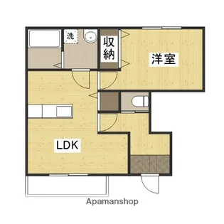 シエナフローラⅡ番館【101号室】の間取り