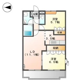 パークアヴェニュー【2階】の間取り