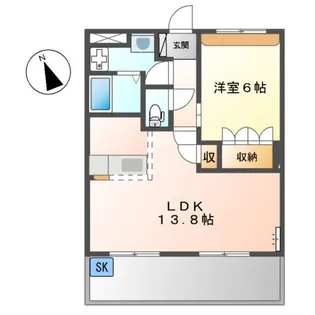 エスポア21【2階】の間取り