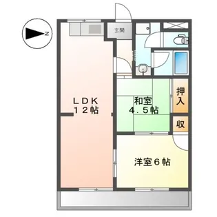 リバティーKAZU【2階】の間取り