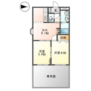 コンフォール アイ【105号室】の間取り