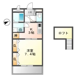 ヴァン ヴェール【2階】の間取り
