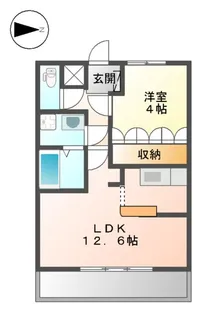 アップヒルズ【105号室】の間取り