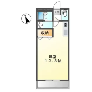 グリーンコート野里【102号室】の間取り
