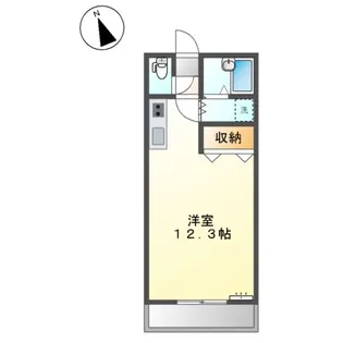 グリーンコート野里【203号室】の間取り