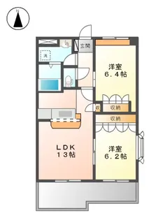 グランディール【2階】の間取り