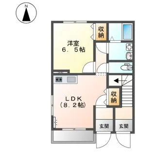 メゾンミルキーウェイⅡ【1階】の間取り