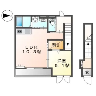 La verite【2階】の間取り