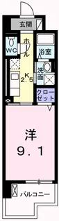 クレール姫路Ⅱ【5階】の間取り