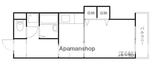 1Kの間取り画像