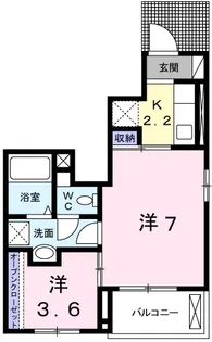 テゾーロ【101号室】の間取り