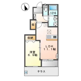WEST HOUSE Ⅲ【1階】の間取り
