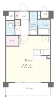 1Rの間取り画像