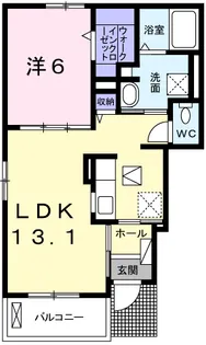 ラフレシール和.なごみⅠ【1階】の間取り