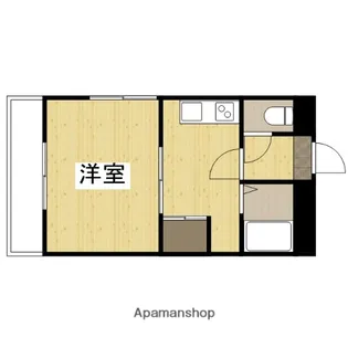 リバーパレス浜田【405号室】の間取り