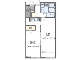 クレイノドン ジュスト【101号室】の間取り