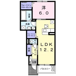 グレイス ルタンⅡ【1階】の間取り