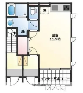 カーサ カリーノ【1階】の間取り