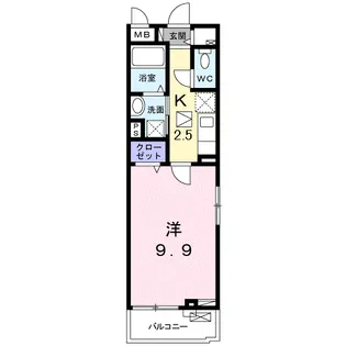 メゾンブリエ【1階】の間取り
