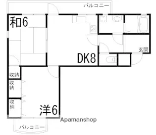 クリーンピア下寺町【605号室】の間取り