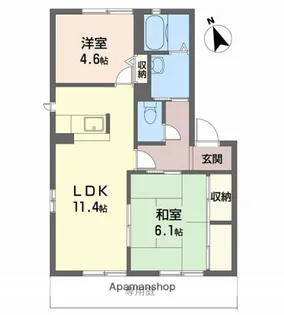 シャーメゾンTOMAMI A【1階】の間取り