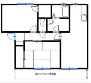 ルミエール東今宿 A棟【202号室】の間取り