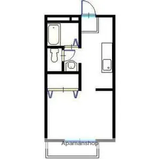 ビーライン松本【202号室】の間取り