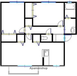 オークヒルズ B【101号室】の間取り