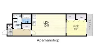 上野マンション【3-B号室】の間取り