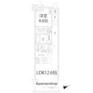 キャッスルコート岩端【3階】の間取り
