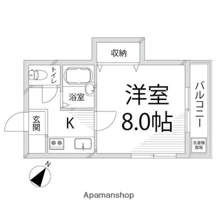 頼安コーポ【2階】の間取り