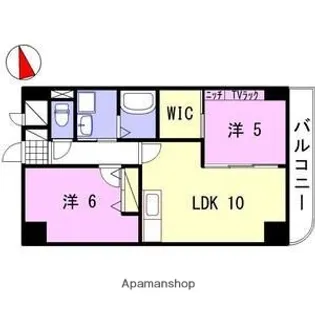 オーセント飯田【4階】の間取り