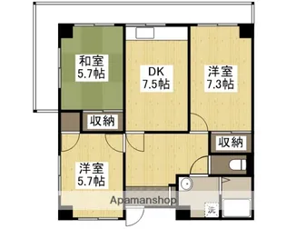 リッチウォーク土山【4階】の間取り