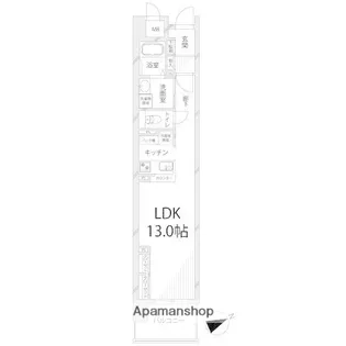 キャッスルコート神田町【405号室】の間取り