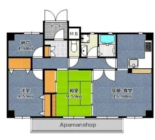 フィールトレイン【8階】の間取り