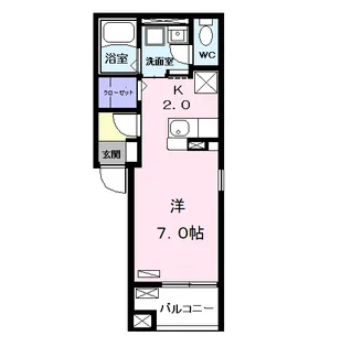 ヴェルデュール・グレイス【3階】の間取り