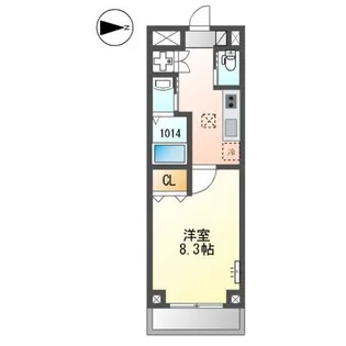 グロリアス【1階】の間取り
